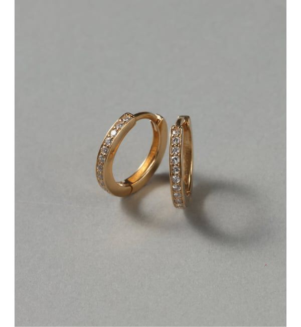 Lilas by Spick&Span「《予約》ハーフエタニティーダイヤピアス K18（両耳）」|ピアス|