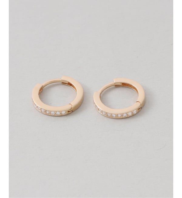 Lilas by Spick&Span「《予約》ハーフエタニティーダイヤピアス K18（両耳）」|ピアス|