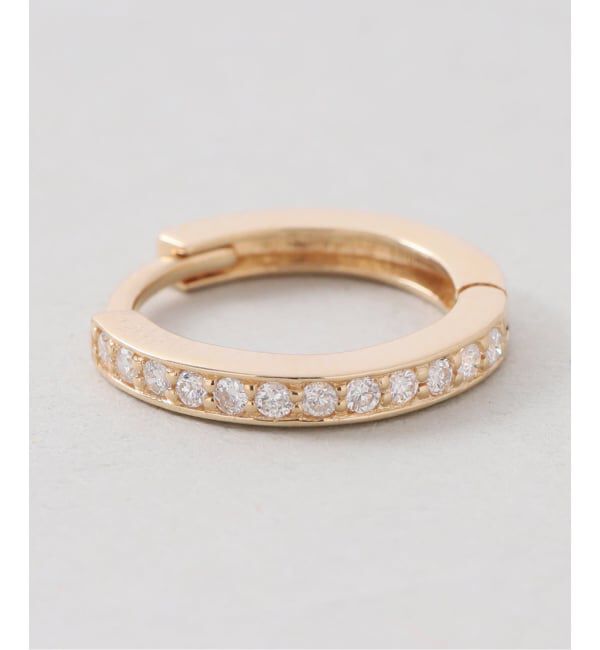 Lilas by Spick&Span「《予約》ハーフエタニティーダイヤピアス K18（両耳）」|ピアス|