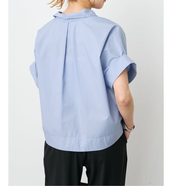 Spick and Span「《予約》ハーフスリーブポプリンシャツ」|シャツ・ブラウス|
