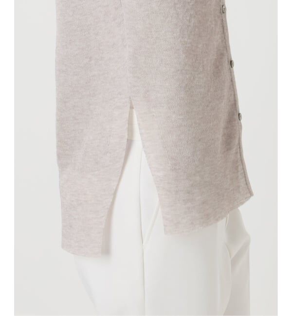 NOBLE「《追加予約・新色》【洗える】スポンジシアーノースリーブシャツニット」|ニット・セーター|