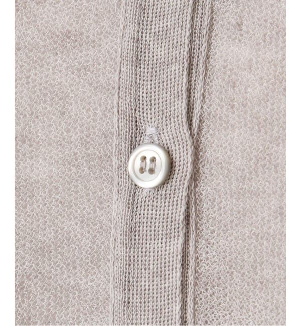 NOBLE「《追加予約・新色》【洗える】スポンジシアーノースリーブシャツニット」|ニット・セーター|