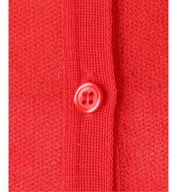 NOBLE「《追加予約・新色》【洗える】スポンジシアーノースリーブシャツニット」|ニット・セーター|