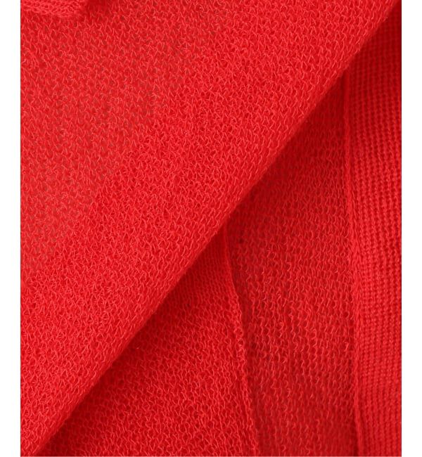 NOBLE「《追加予約・新色》【洗える】スポンジシアーノースリーブシャツニット」|ニット・セーター|