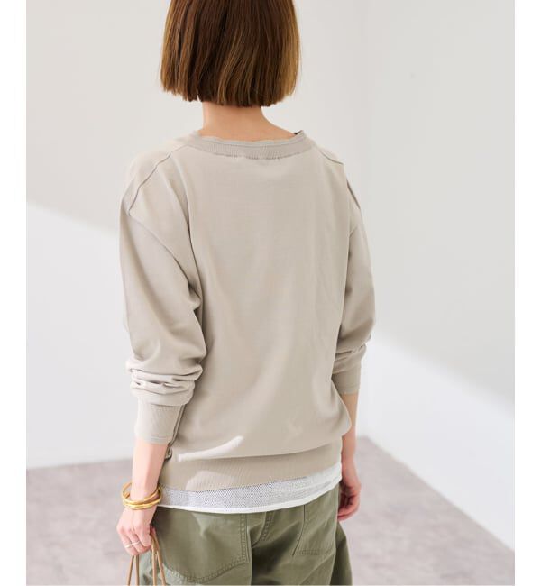 FRAMeWORK「CO/PL 18G Vプルオーバー」|ニット・セーター|