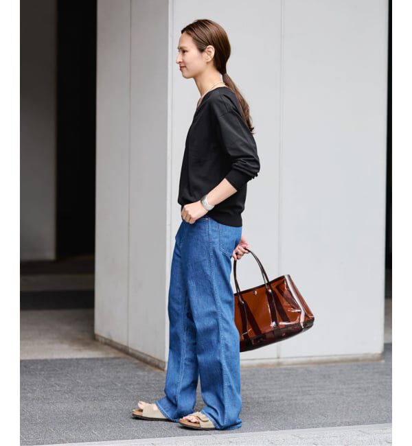 FRAMeWORK「CO/PL 18G Vプルオーバー」|ニット・セーター|