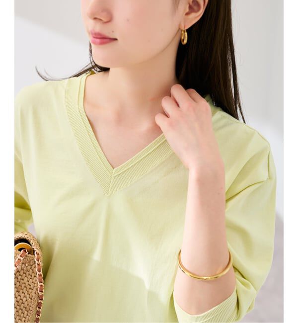 FRAMeWORK「CO/PL 18G Vプルオーバー」|ニット・セーター|