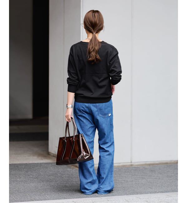 FRAMeWORK「CO/PL 18G Vプルオーバー」|ニット・セーター|