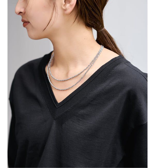 FRAMeWORK「CO/PL 18G Vプルオーバー」|ニット・セーター|