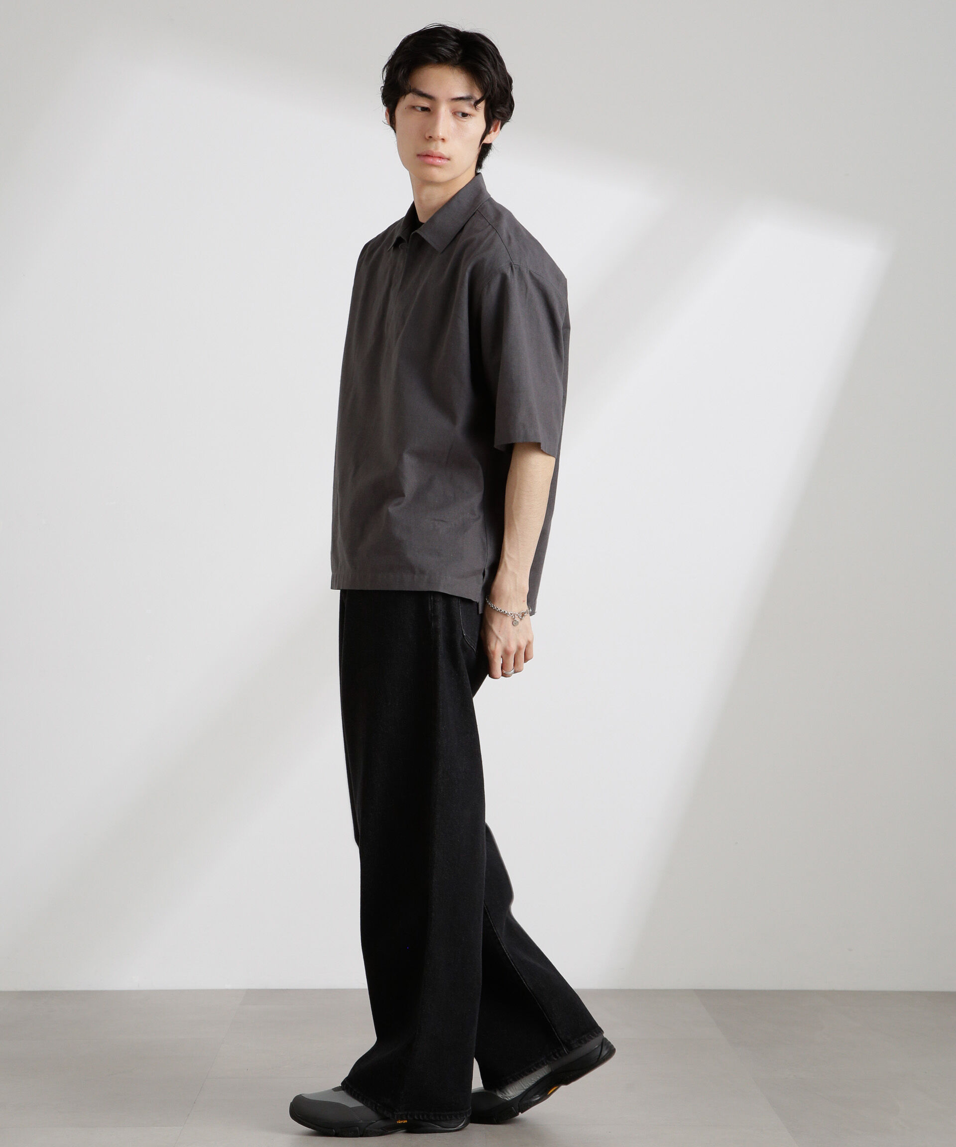 nano･universe「クールマックスリネンスキッパー」|シャツ・ブラウス|