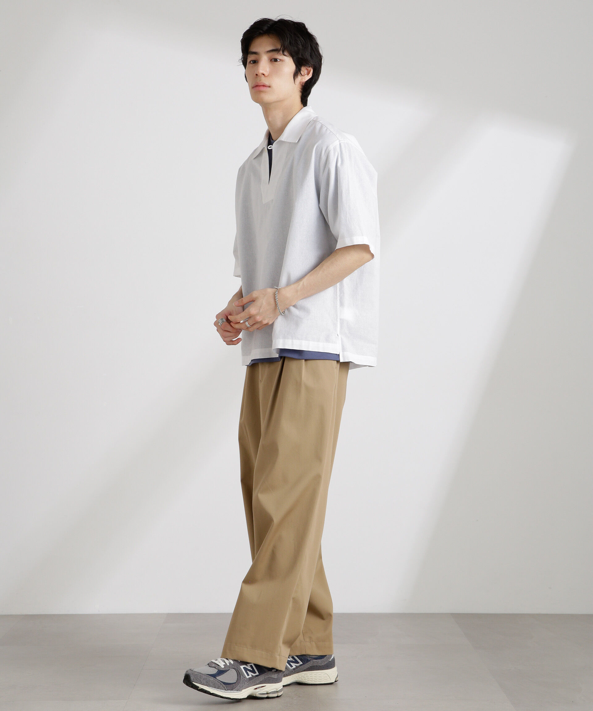 nano･universe「クールマックスリネンスキッパー」|シャツ・ブラウス|