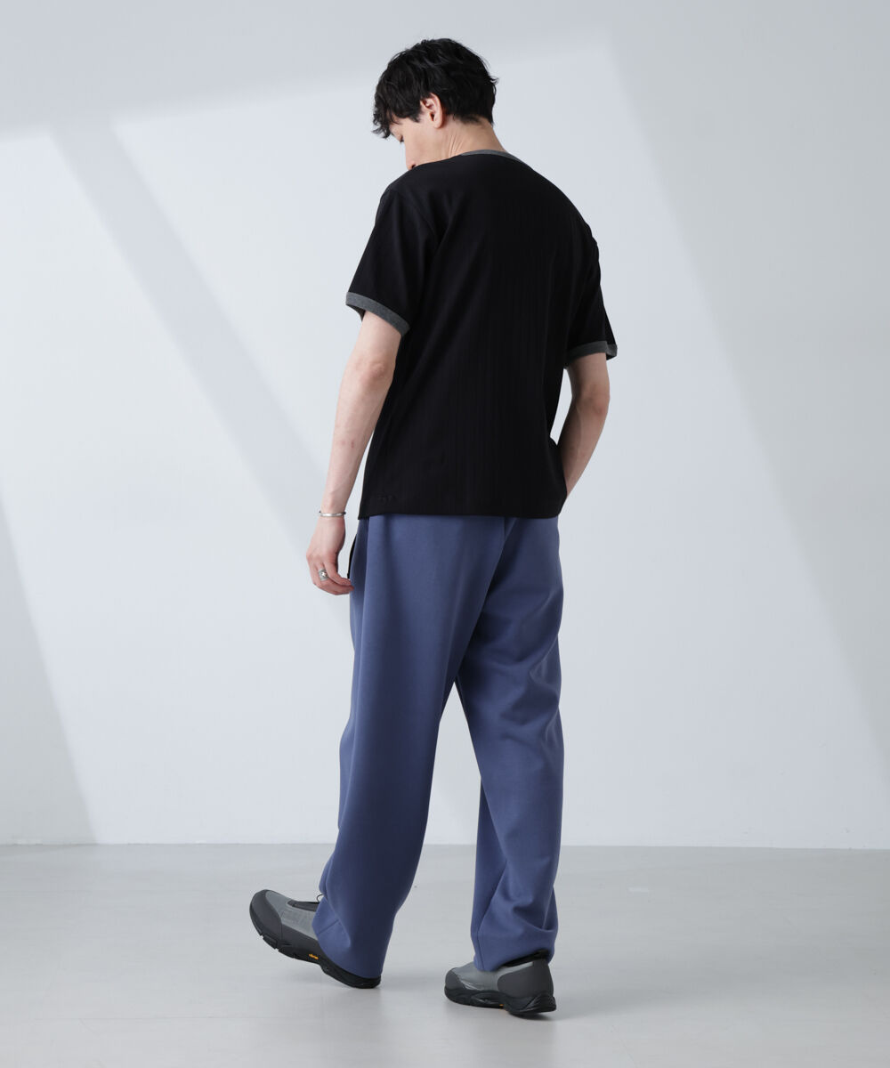 nano･universe「「NJ/CLUB」 針抜きリンガーTシャツ」|Tシャツ・カットソー|