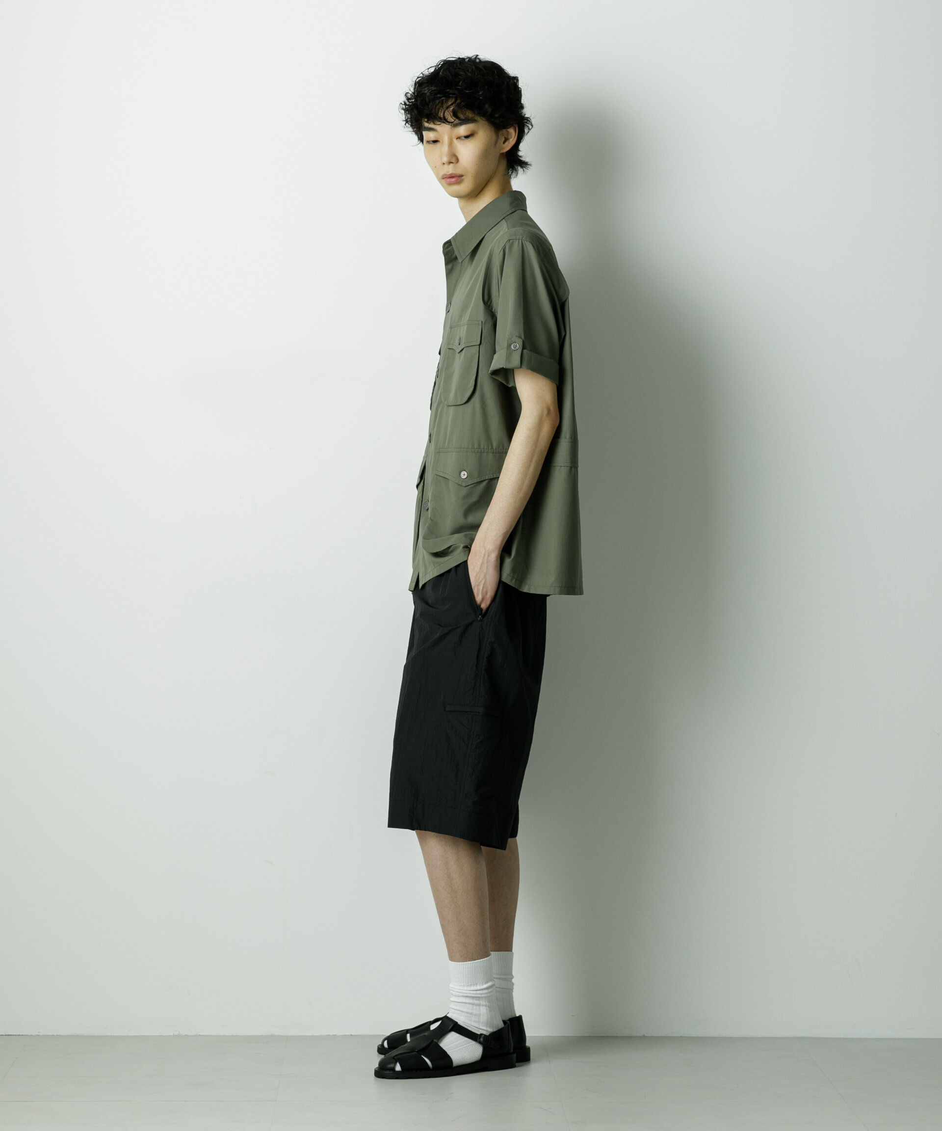 nano･universe「｢HOTEL PALACE｣TRポプリンサファリシャツ」|シャツ・ブラウス|