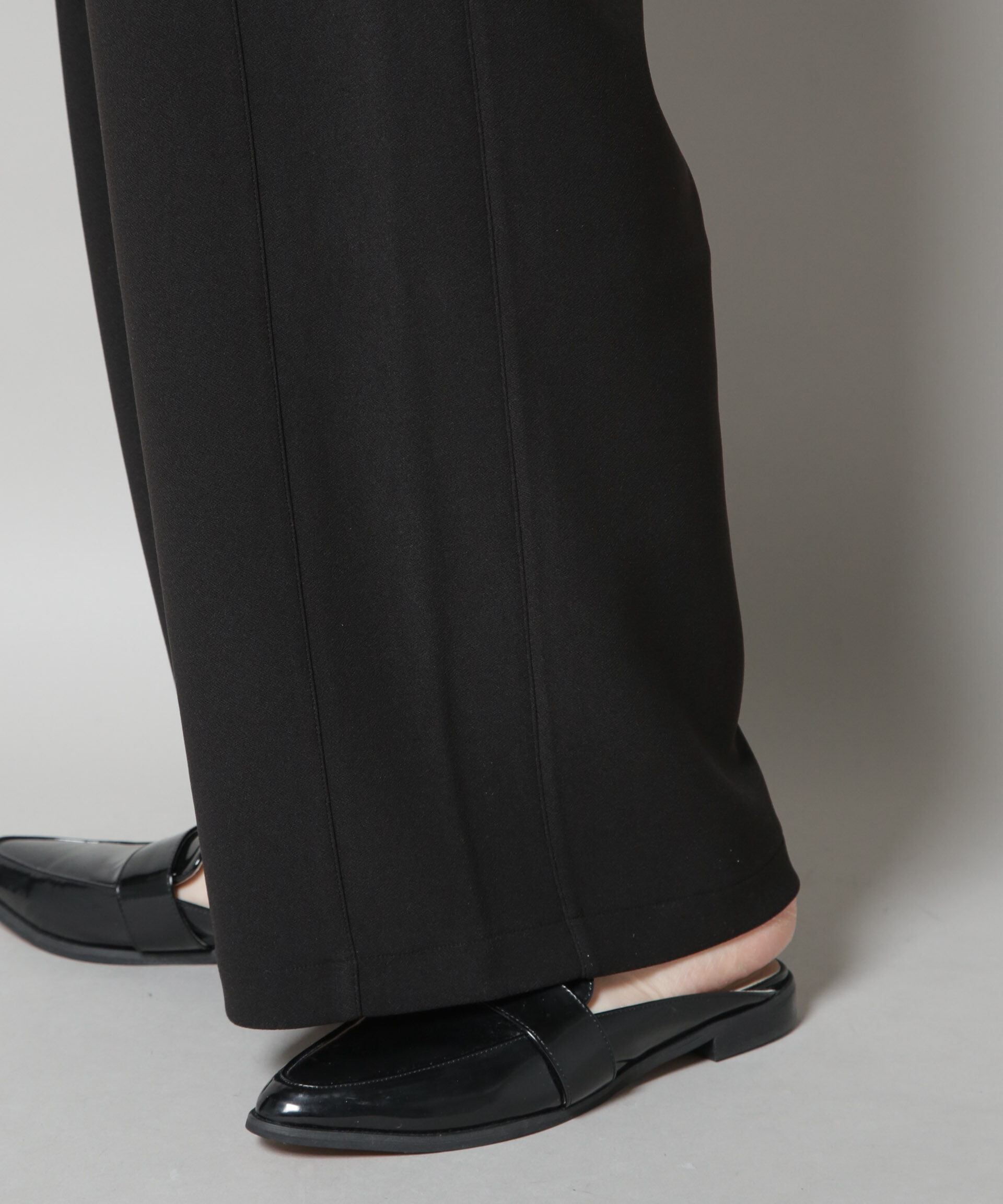 nano･universe「サイドタックカットジョーゼットパンツ」|チノ|