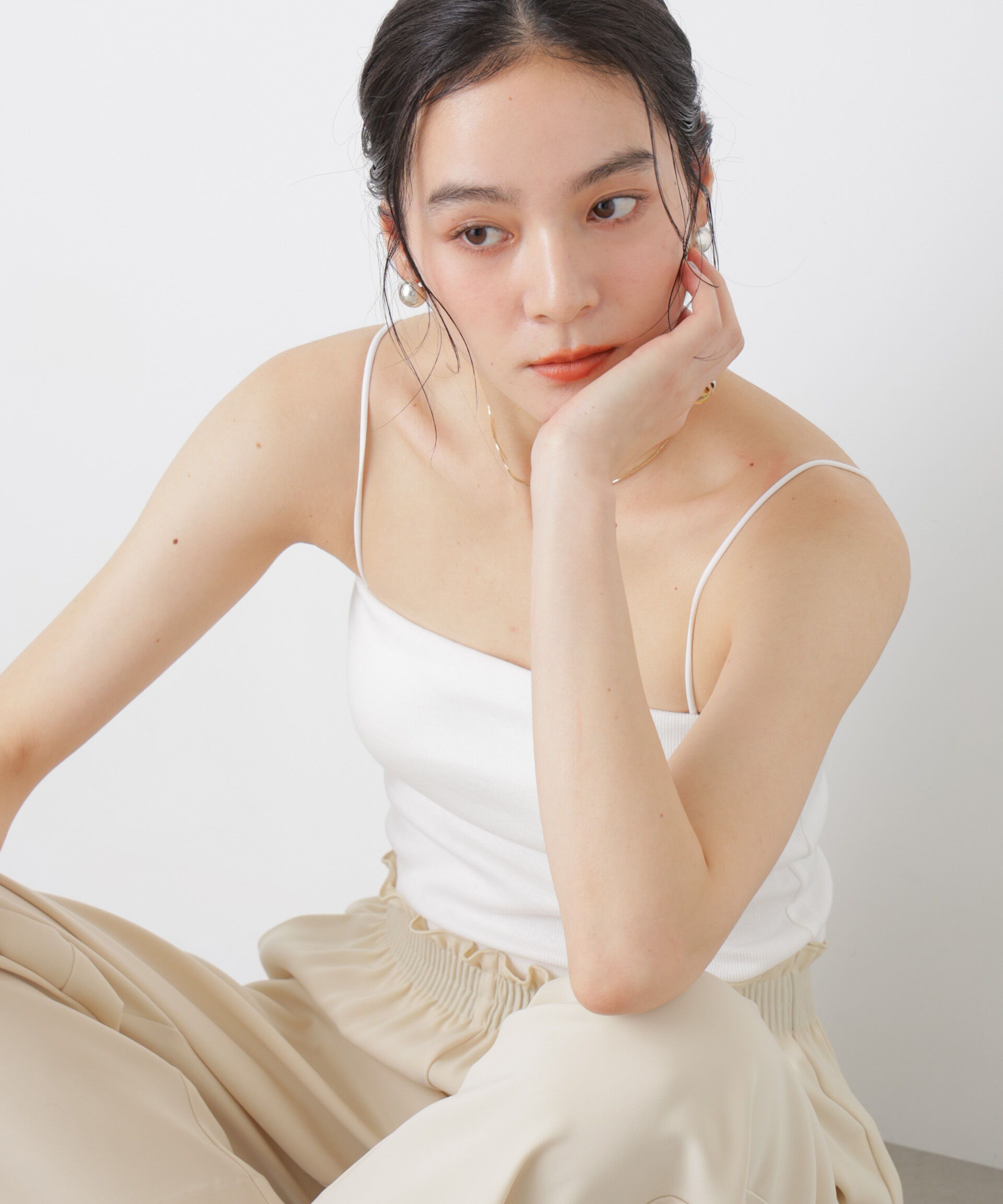 nano･universe「カップ付き2wayキャミベアトップ」|Tシャツ・カットソー|