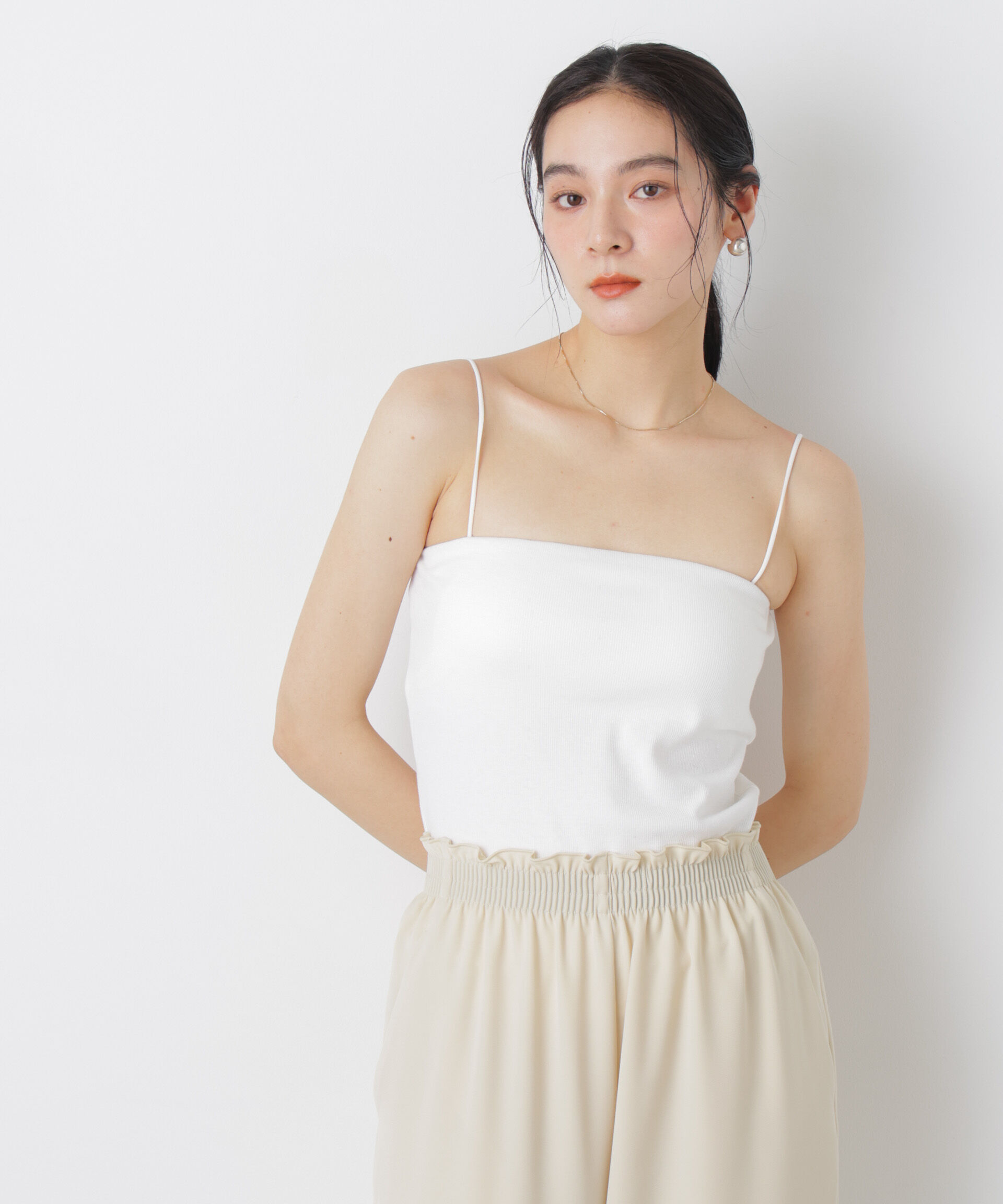 nano･universe「カップ付き2wayキャミベアトップ」|Tシャツ・カットソー|