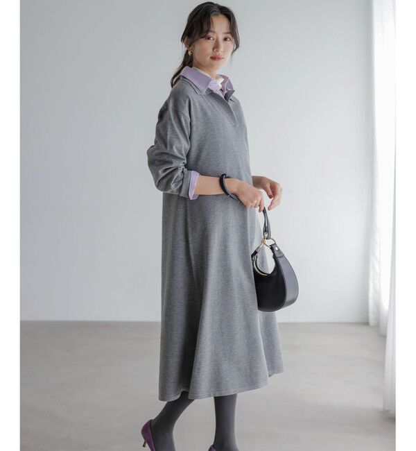 組曲「【加藤ローサさん着用】スキッパーニット ワンピース」|ワンピース|