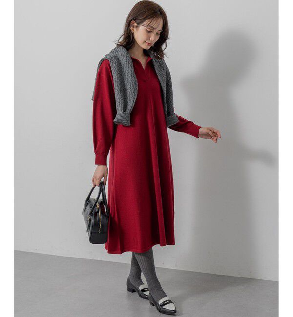 組曲「【加藤ローサさん着用】スキッパーニット ワンピース」|ワンピース|