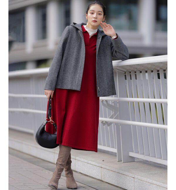 組曲「【加藤ローサさん着用】スキッパーニット ワンピース」|ワンピース|