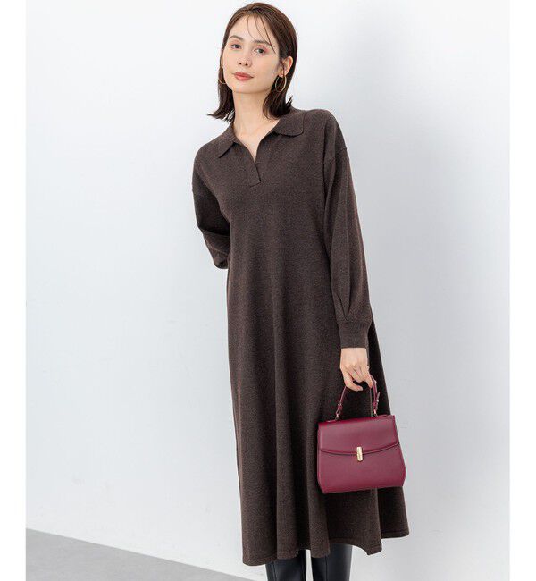 組曲「【加藤ローサさん着用】スキッパーニット ワンピース」|ワンピース|