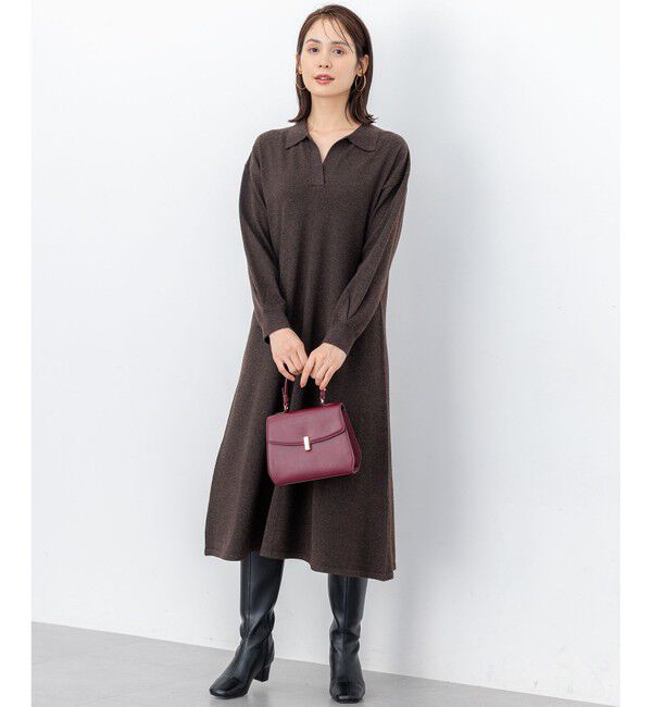 組曲「【加藤ローサさん着用】スキッパーニット ワンピース」|ワンピース|