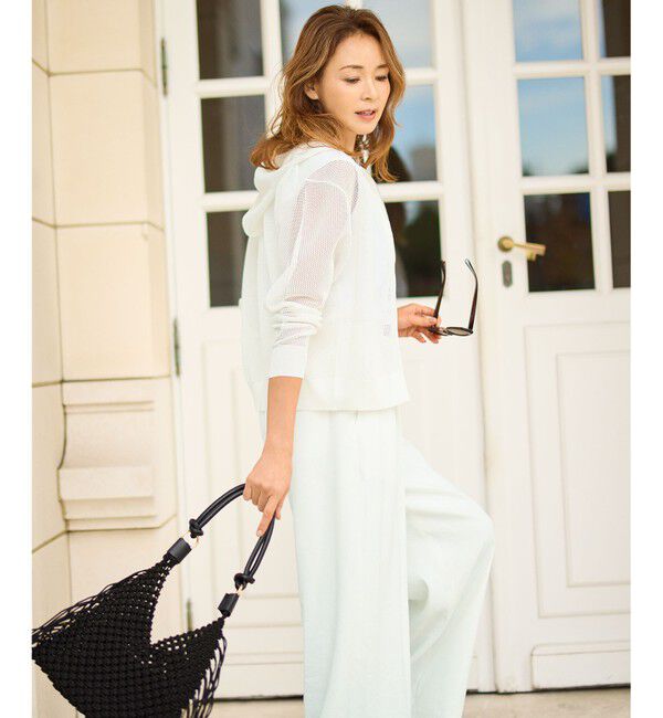 自由区「【SHIHOさん着用】ライトメッシュジップ パーカー」|パーカー|