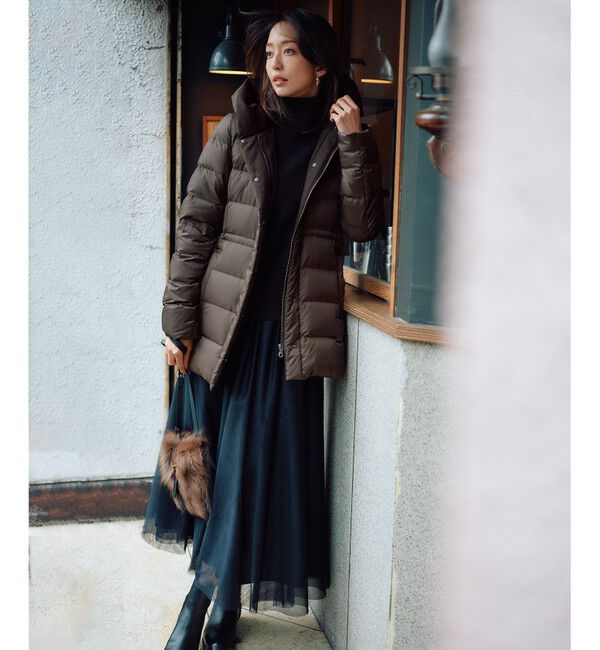 23区「【洗える】シレータフタ ショート ダウンコート」|ダウン|