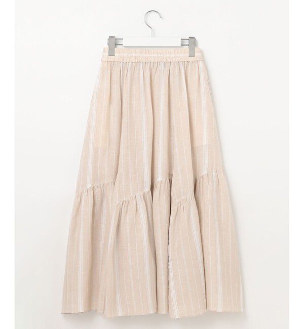 23区「【洗える】LIBECO ティアード スカート」|スカート|