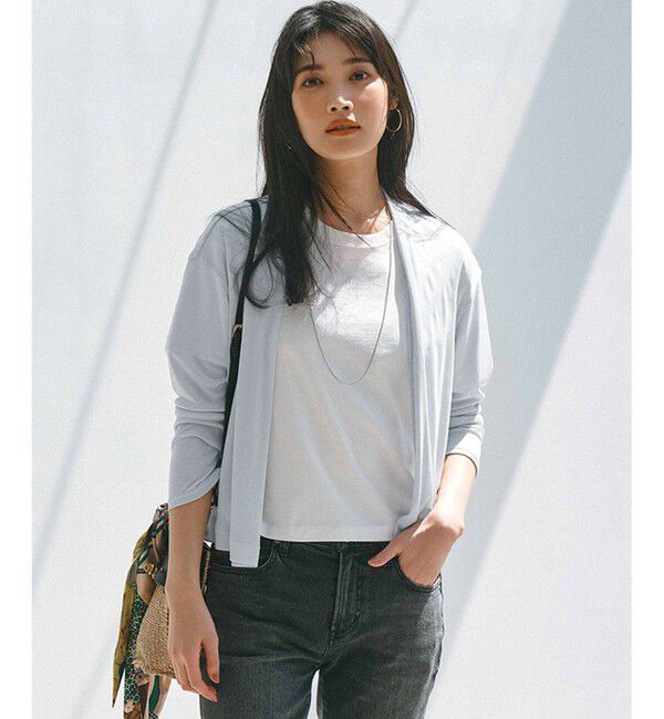 23区「【一部店舗限定/洗える】マルチ機能 シアー クロップド カーディガン」|カーディガン|ﾗｲﾄｸﾞﾚ