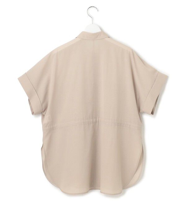 23区「【洗える】ライトシアーマットクロス ミリタリーディティール シャツ」|シャツ・ブラウス|