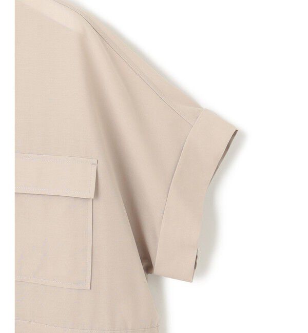 23区「【洗える】ライトシアーマットクロス ミリタリーディティール シャツ」|シャツ・ブラウス|