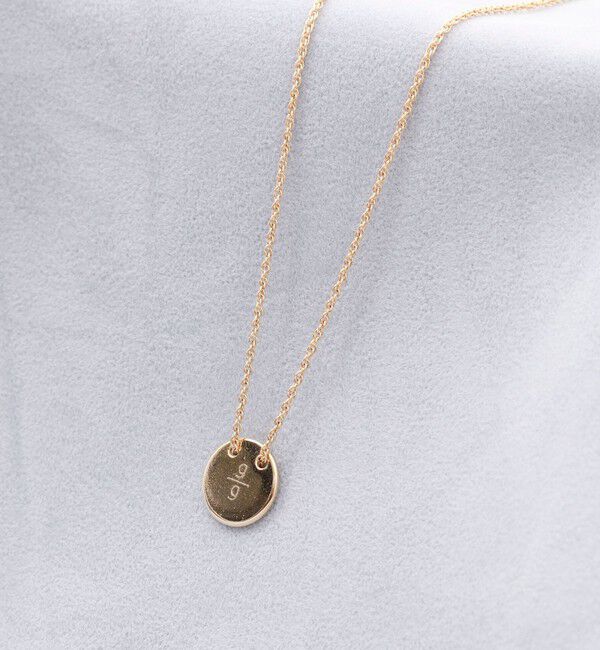 NOLLEY'S「【grace grace/グラスグラス】ラウンドプレートネックレス」|ネックレス|ゴールド