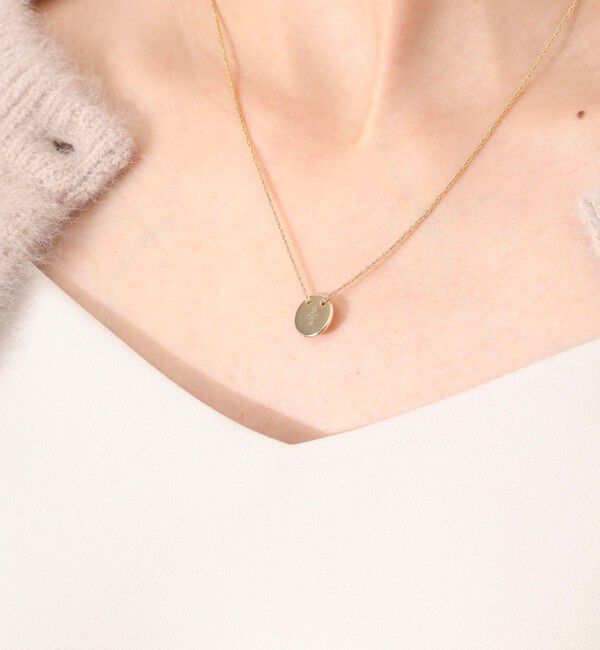 NOLLEY'S「【grace grace/グラスグラス】ラウンドプレートネックレス」|ネックレス|