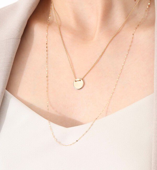 NOLLEY'S「【grace grace/グラスグラス】ラウンドプレートネックレス」|ネックレス|