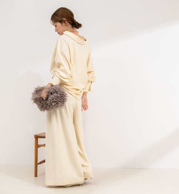 NOLLEY'S「◇【WEB限定サイズあり】《セットアップ対応》ウォッシャブルMannishワイドパンツ」|その他|