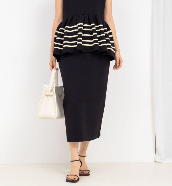 NOLLEY'S「《セットアップ対応》ミラノリブタイトスカート」|タイト|