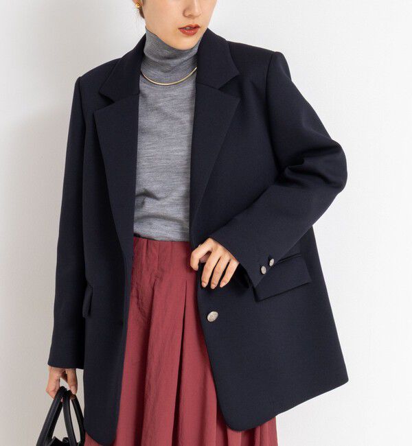 NOLLEY'S「《セットアップ対応》ウォッシャブルエアボールテーラージャケット」|テーラードジャケット|ブラック