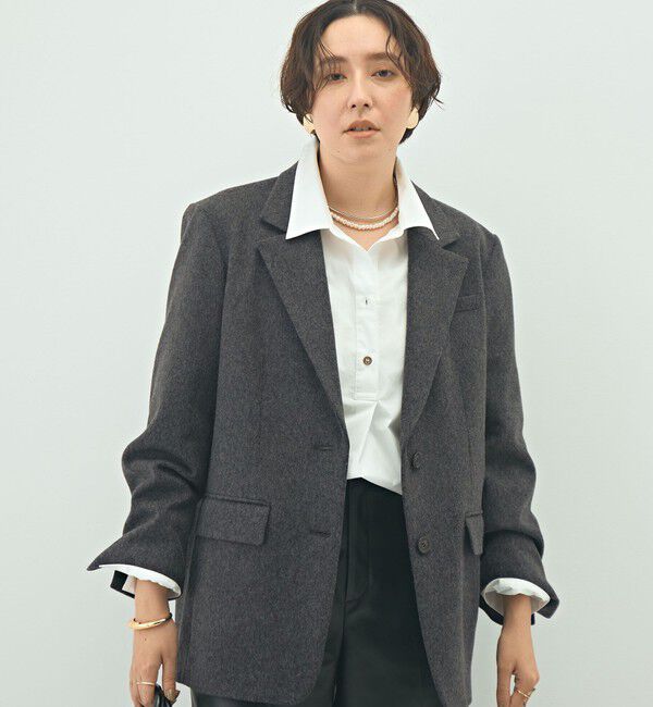 NOLLEY'S sophi「ショートビーバーテーラードジャケット」|テーラードジャケット|