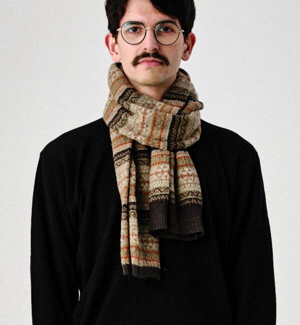 NOLLEY'S goodman「【Nine Tailor/ナインテーラー】Mugwort Stole N-1520」|ストール|ブラウン系1