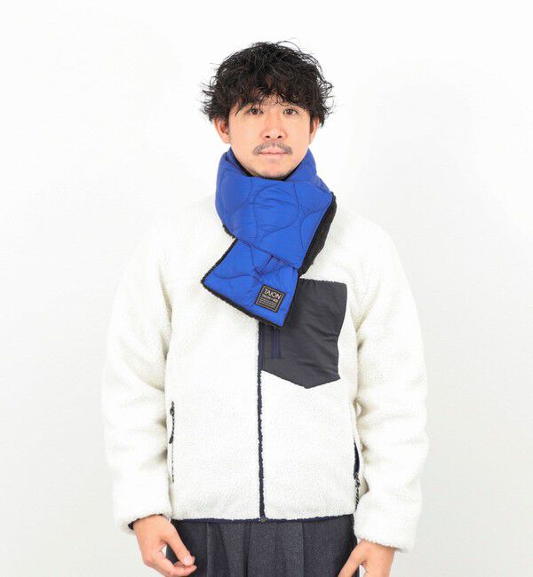 NOLLEY'S goodman「【TAION / タイオン】MILITARY R/S DOWN SCARF SOFT SHELL 17」|マフラー|
