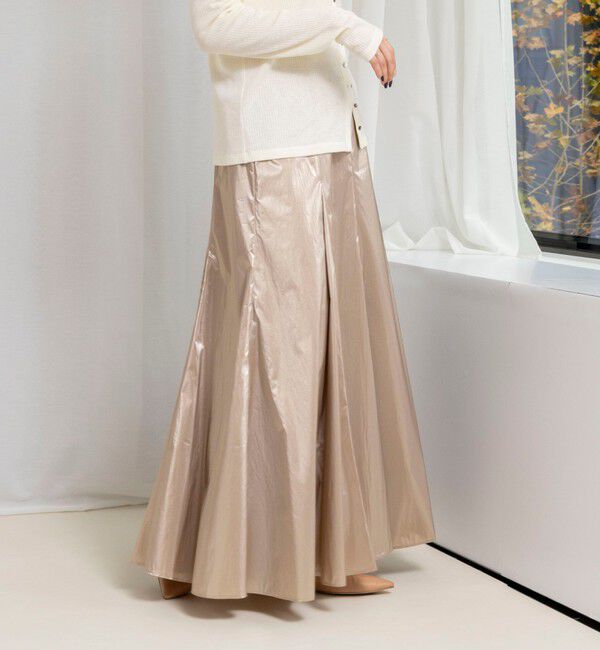 NOLLEY'S「45th limited editionウォッシャブルメタリックマチ入りマキシスカート」|スカート|
