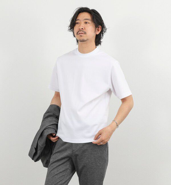 NOLLEY'S goodman「《ビジカジ対応》超長綿ハイゲージポンチ ジャケットTシャツ 26SS」|Tシャツ・カットソー|