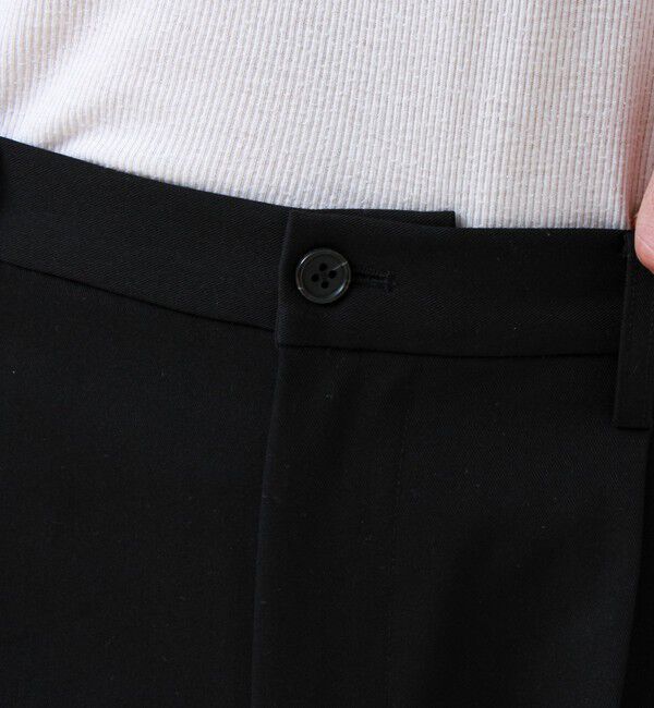 GLOSTER「【美シルエット】ミディアムストレート フレアパンツ」|チノ|