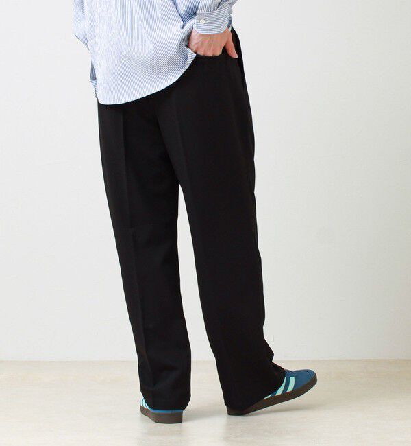 GLOSTER「【美シルエット】ミディアムストレート フレアパンツ」|チノ|