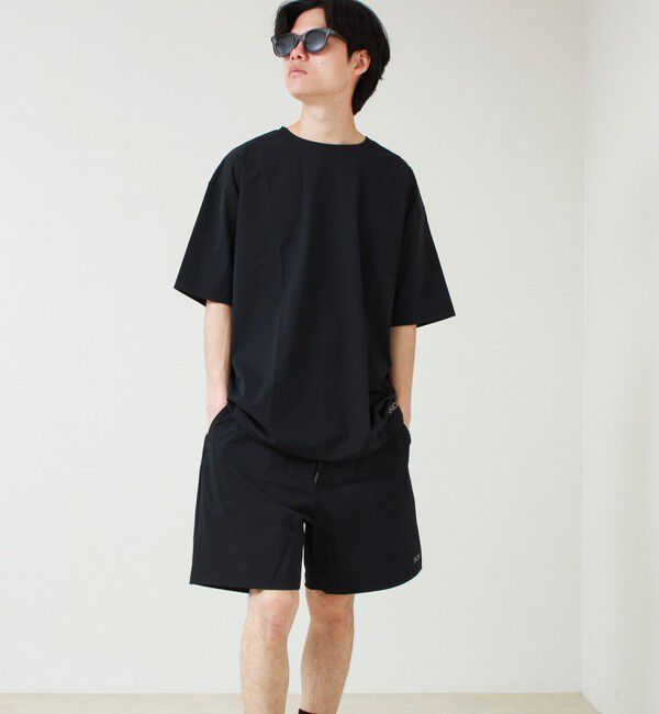 GLOSTER「【GLOSTER&times;TAION】機能素材 ワンマイルセットアップ（Tシャツ＋ショーツ）」|Tシャツ・カットソー|ブラック