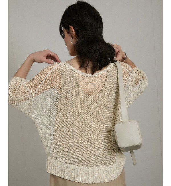 SALON adam et rope'「ギマコットンスパンコールプルオーバー」|ニット・セーター|