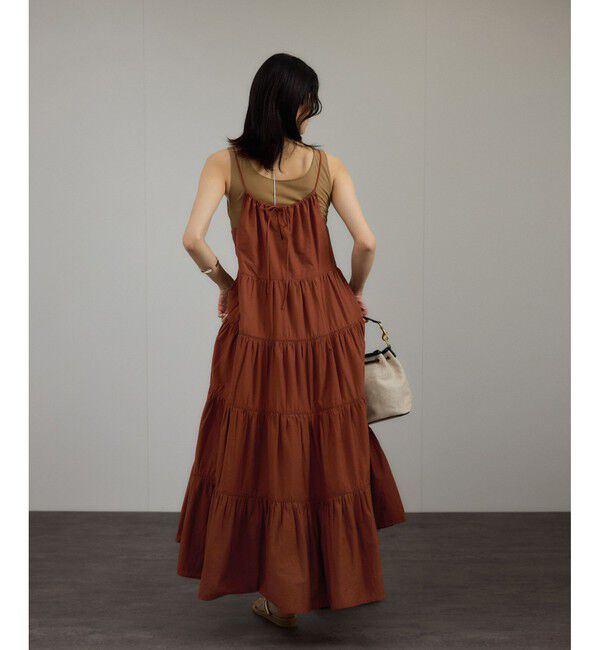 SALON adam et rope'「【WEB限定】ティアードキャミワンピース［洗える］」|ワンピース|