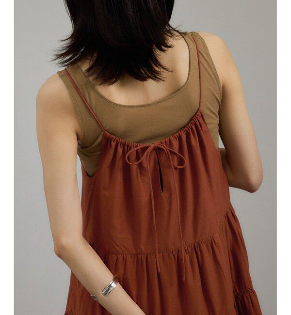 SALON adam et rope'「【WEB限定】ティアードキャミワンピース［洗える］」|ワンピース|