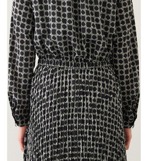 ROPE「ship's rope' オリジナルプリントプリーツタイワンピース」|ワンピース|