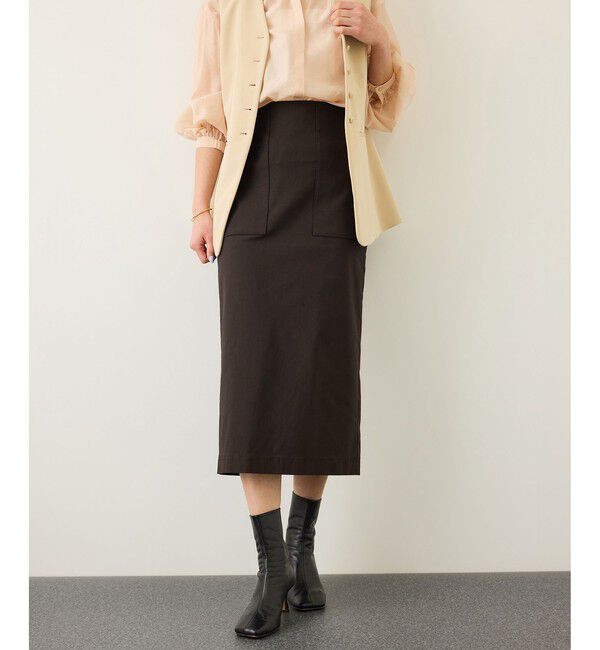 ROPE「[美人スカート]ハイストレッチポケット付きタイトスカート/26SS」|スカート|